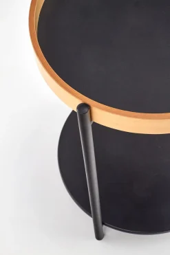 Stolik kawowy Polo czarny / dąb