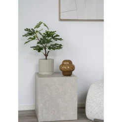 Stolik kawowy Prague 40x40cm szary  marmur