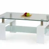Stolik kawowy Rafes biały lakierowana
