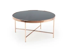 Stolik kawowy Rami L miedź / czarny