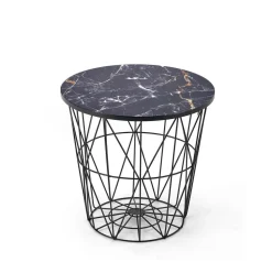 Stolik kawowy Rissa czarny/ czarny