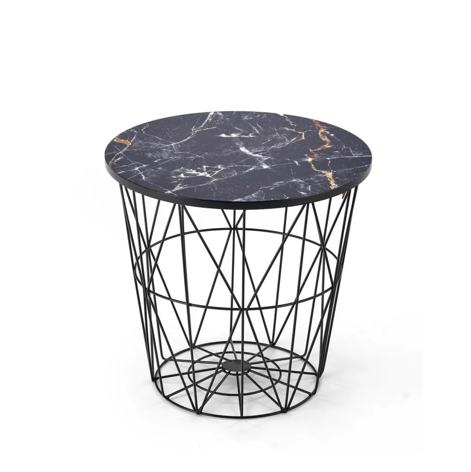 Stolik kawowy Rissa czarny/ czarny