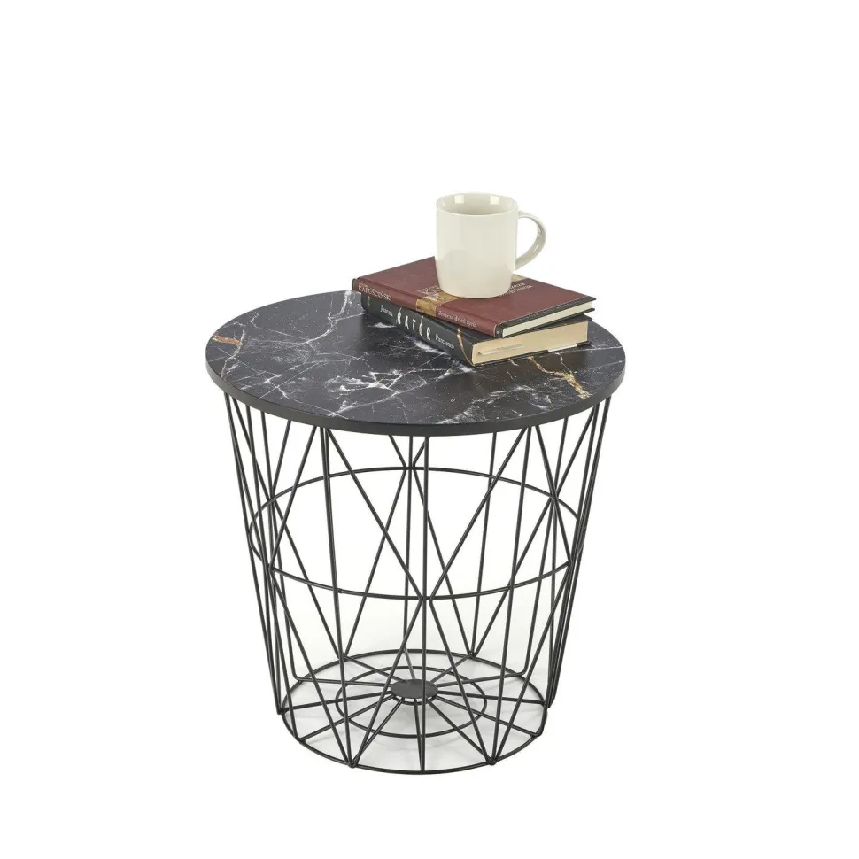 Stolik kawowy Rissa czarny/ czarny