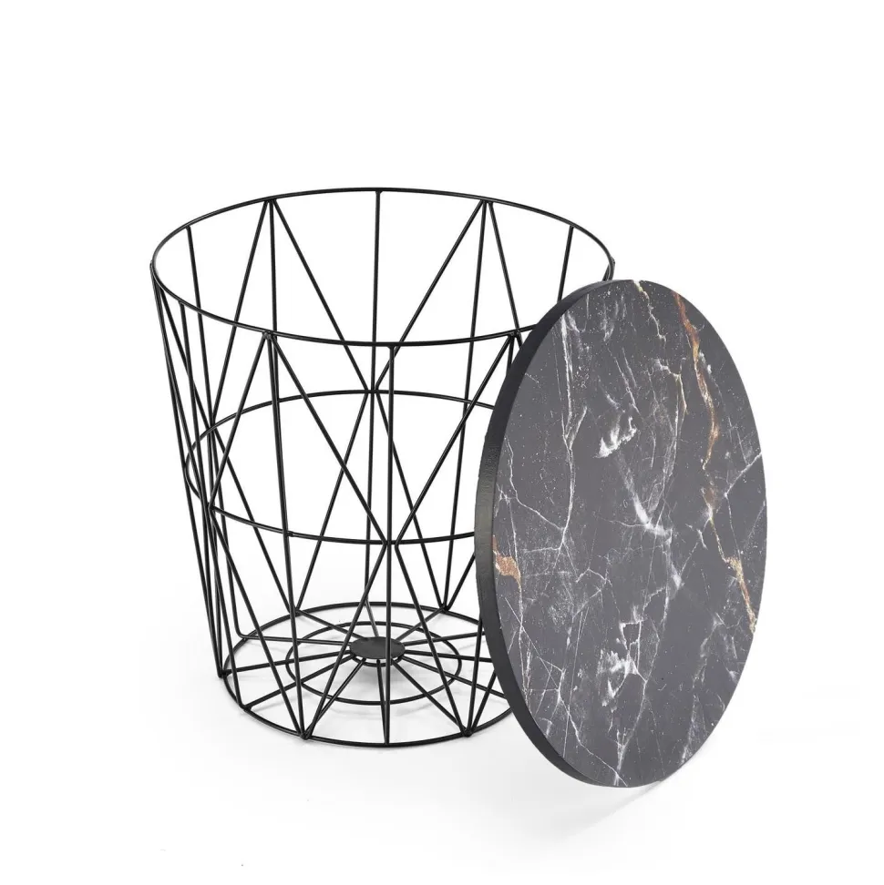 Stolik kawowy Rissa czarny/ czarny