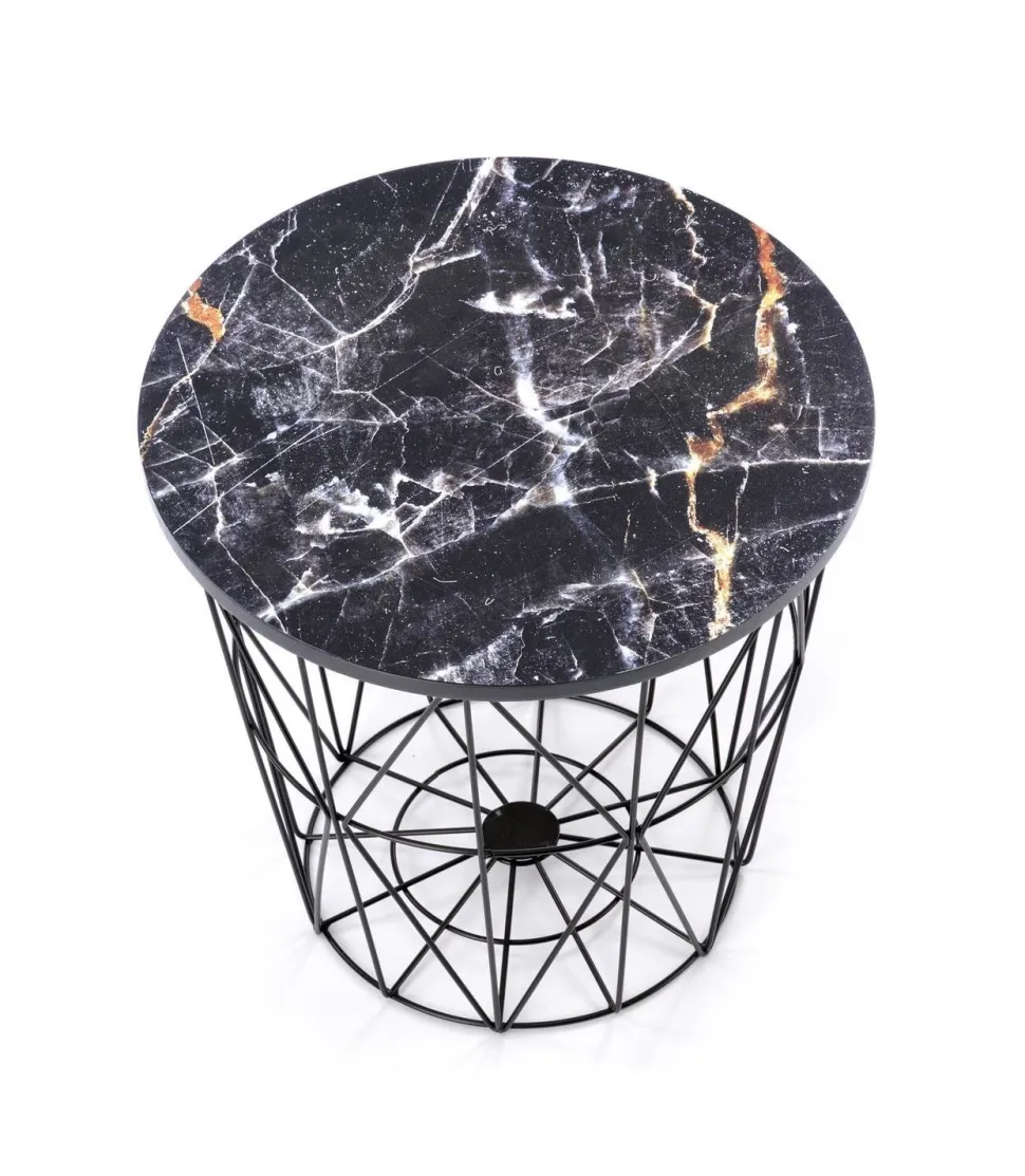 Stolik kawowy Rissa czarny/ czarny