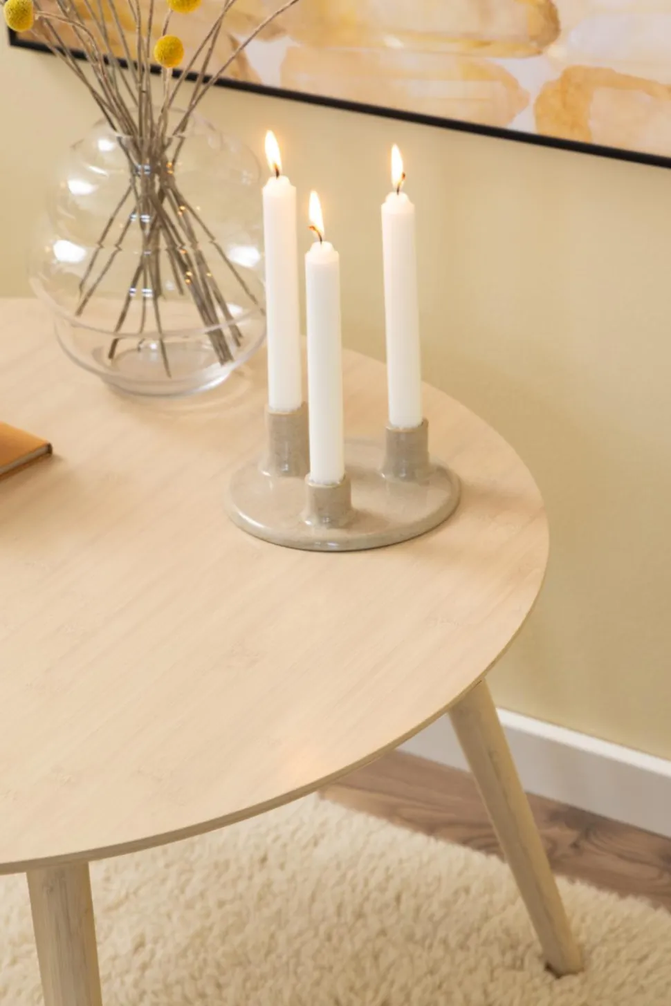 Stolik kawowy Roslin brązowy