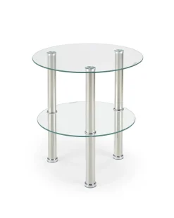 Stolik kawowy Sable transparentny/ chrom