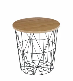 Stolik kawowy Salvatore naturalny/czarny stelaż