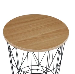 Stolik kawowy Salvatore naturalny/czarny stelaż