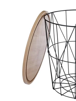 Stolik kawowy Salvatore naturalny/czarny stelaż