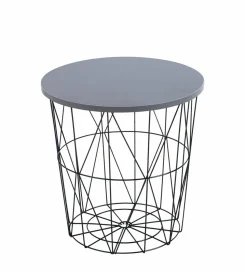 Stolik kawowy Salvatore szary/czarny stelaż