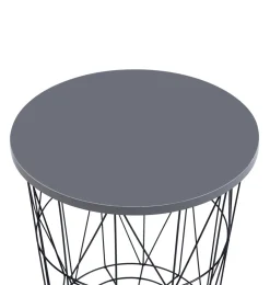 Stolik kawowy Salvatore szary/czarny stelaż