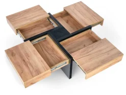 Stolik kawowy Sisel dąb craft/ czarny