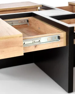 Stolik kawowy Sisel dąb craft/ czarny