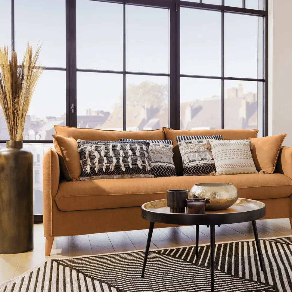 Stolik kawowy Siwan czarny/ mango