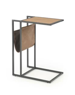 Stolik kawowy Smarty dąb złoty/czarny