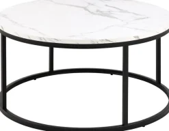 Stolik kawowy Spiro biały/czarny