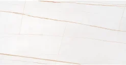 Stolik kawowy Taman złoty, biały marmur