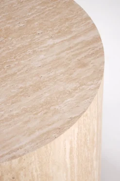 Stolik kawowy Travertino okrągły mały