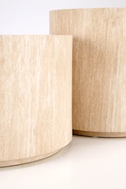 Stolik kawowy Travertino okrągły mały