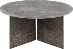 Stolik kawowy Vega okrągły brązowy