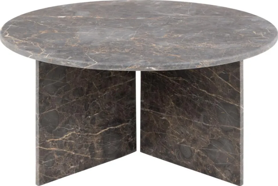 Stolik kawowy Vega okrągły brązowy