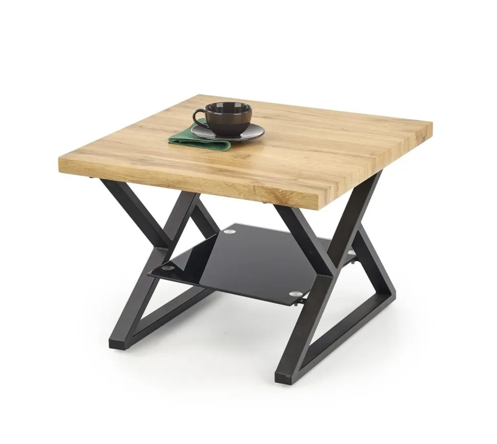 Stolik kawowy Venom Cristal S czarny /