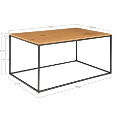 Stolik kawowy Vita dąb naturalny 60x90cm