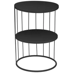 Stolik Kobu okrągły czarny