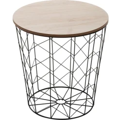 Stolik Kumi bielony/czarny