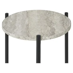 Stolik Leuven trawertyn/czarny