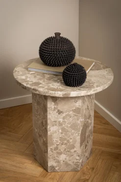 Stolik Naxos marmur brązowy