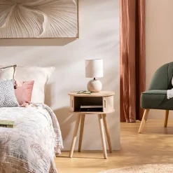 Stolik nocny Nysos naturalny