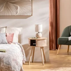 Stolik nocny Nysos naturalny