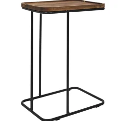 Stolik pomocniczny Meleto akacja/ czarny