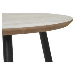 Stolik pomocniczy Aalst 40cm trawertyn/ czarny