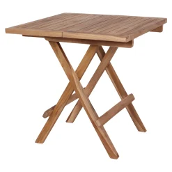 Stolik pomocniczy Bilbao 50x50cm naturalny tekowy