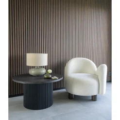 Stolik pomocniczy Boavista 80cm brązowy  ciemny