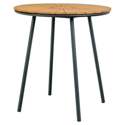 Stolik pomocniczy Cleveland tekowy/  czarny