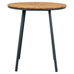 Stolik pomocniczy Cleveland tekowy/  czarny