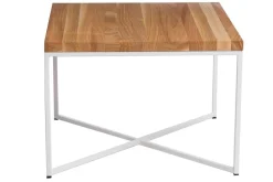 Stolik Taco Slim 100x100 czereśnia/biały