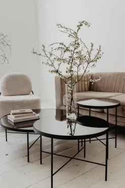 Stolik Tre 900 – lustro tytanowe