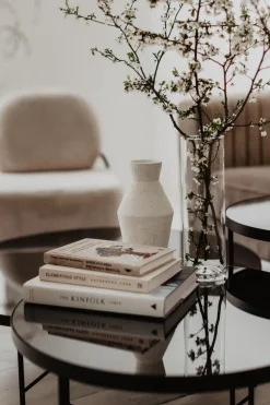 Stolik Tre 900 – lustro tytanowe