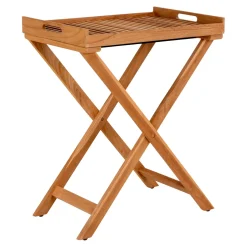 Stolik z tacą Ronda tekowy 60x40cm