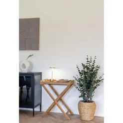 Stolik z tacą Ronda tekowy 60x40cm