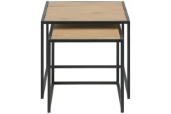 Stoliki kawowe Seaford naturalny/czarny