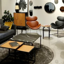 Stoliki kawowe Seaford naturalny/czarny