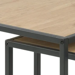 Stoliki kawowe Seaford naturalny/czarny