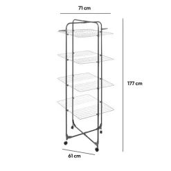 Suszarka na ubrania Mojave czarma/szara