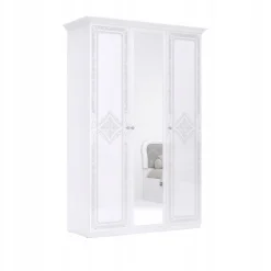 Szafa Diamante 147cm biały połysk